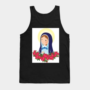 Virgen Maria. Rosas Tank Top